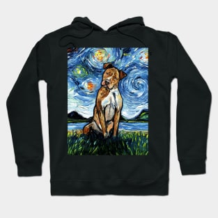 Brown Pitbull Night Hoodie